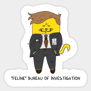 Feline Bureau Of Investigation Sticker